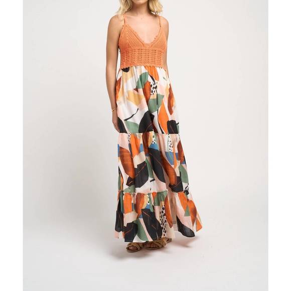 NEW GUADALUPE DESIGN seneiya crochet dress in orange - Picture 7 of 8